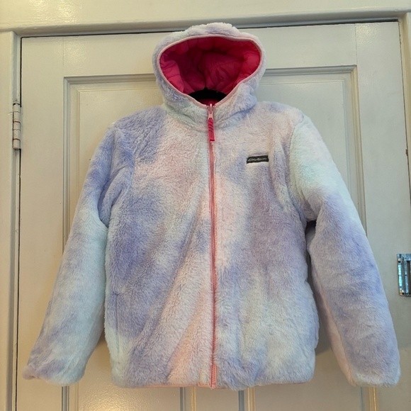 NWOT Eddie Bauer Youth Girls Reversible Jacket Large 14-16 - Picture 8 of 14